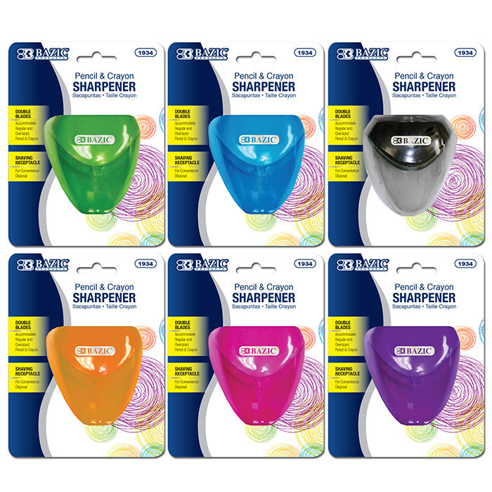 BAZIC Dual Blades Sharpener w/ Triangle Receptacle [1934]