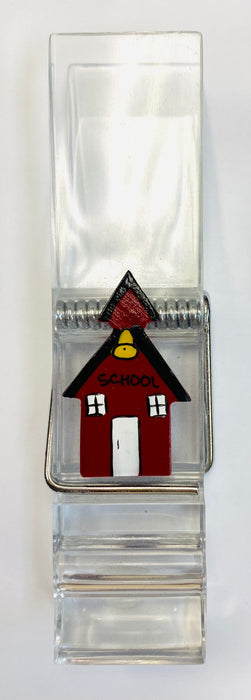 ACRYLIC CLIP: SCHOOL HOUSE [AU39217]