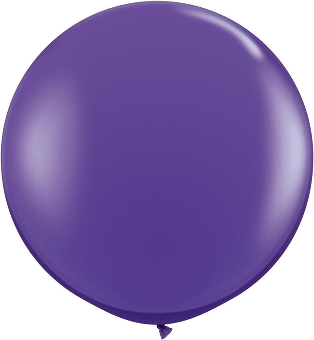 Qualatex 3'  Purple Violet Latex Balloons 2 Count [82785]