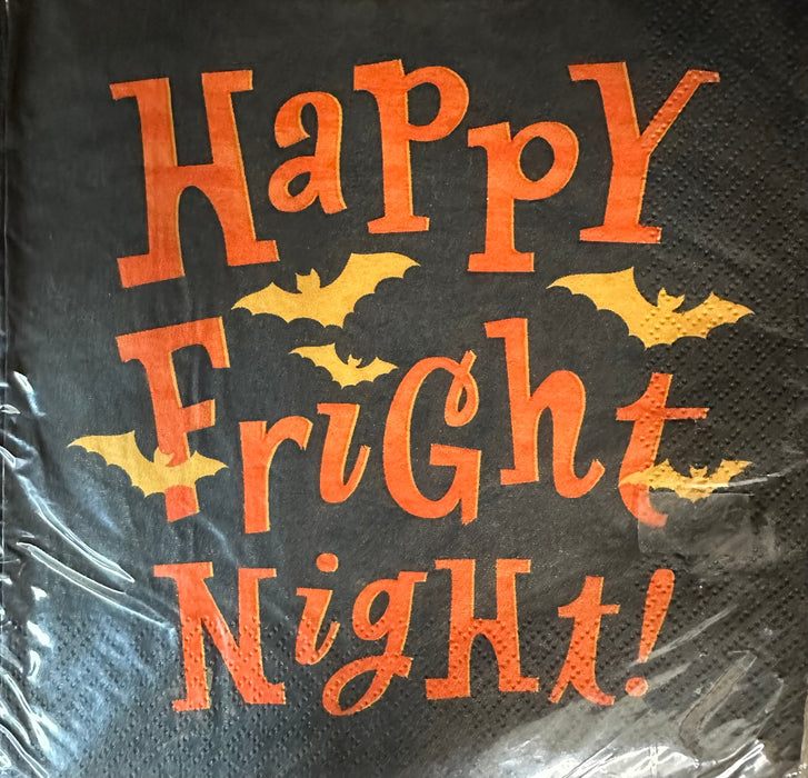 Halloween  Happy Fright Night Lunch Size Napkins 16 Count [369HLN110]
