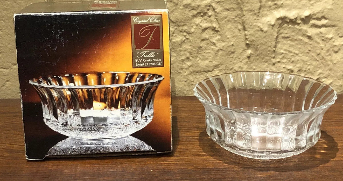 Crystal Votive Trellis 4.5 Inch  [215208-GB]