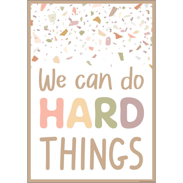 We Can Do Hard Things Positive Poster [TCR7875]