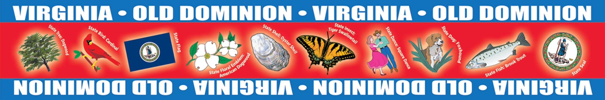 Virginia Borders for Bulletin Boards (Virginia Experience) [61799]