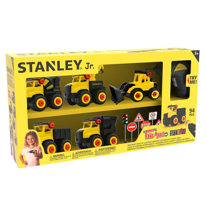 Stanley Jr. Take Apart Dot 5 Piece Set & Battery Operated Screwdriver [20555]