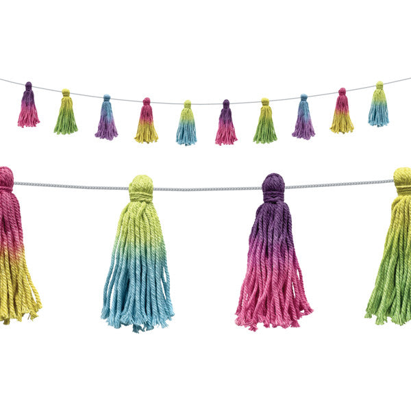 Tie-Dye Tassels Garland [TCR8903]