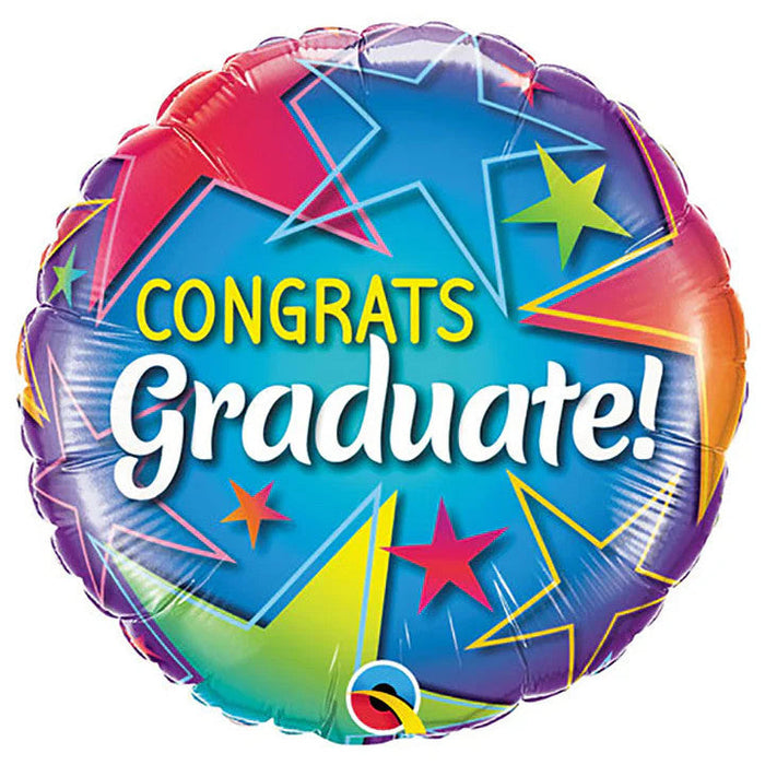 Congrats Graduate Colorful 18 Inch Foil Mylar Balloon [11945]