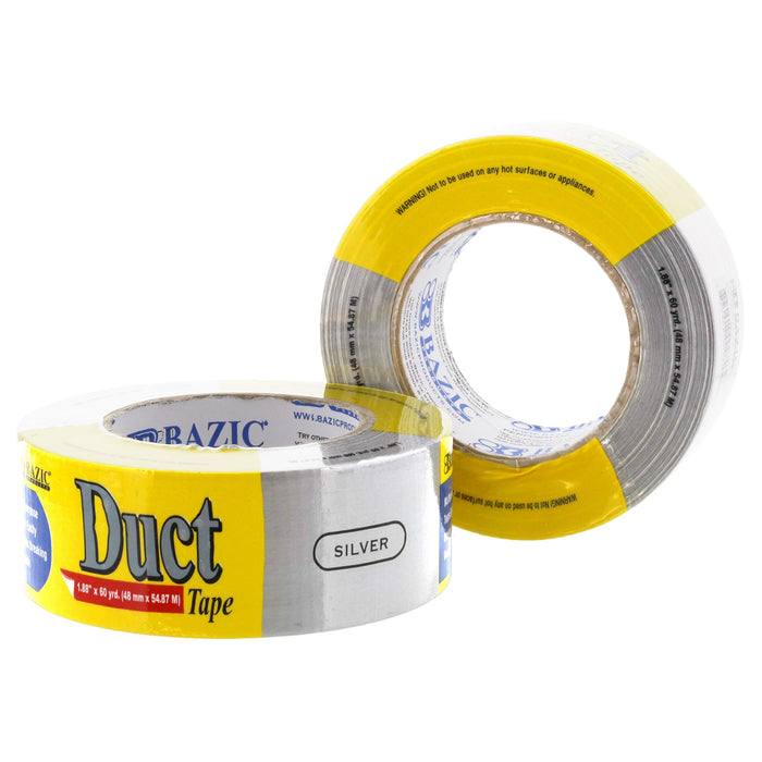 BAZIC 1.88" X 60 Yards Silver Duct Tape [970]