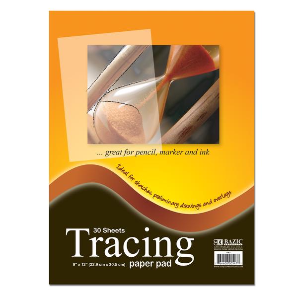 BAZIC 30 CT. 9" x 12" Tracing Paper Pad [547]