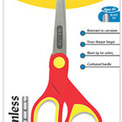 BAZIC 5" Soft Grip Blunt Tip Stainless Steel Scissors [4410]