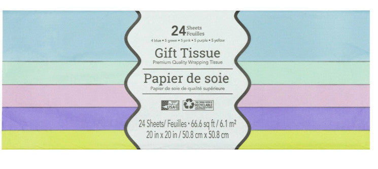 Mulitcolor Gift Tissue 24 sheets [896075]