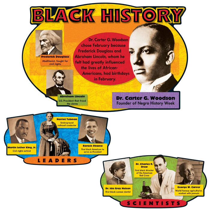 Black History Bulletin Board Set [T8095]