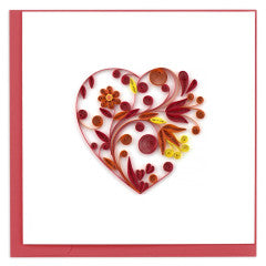 Quilled Heart Greeting Card [LV202]