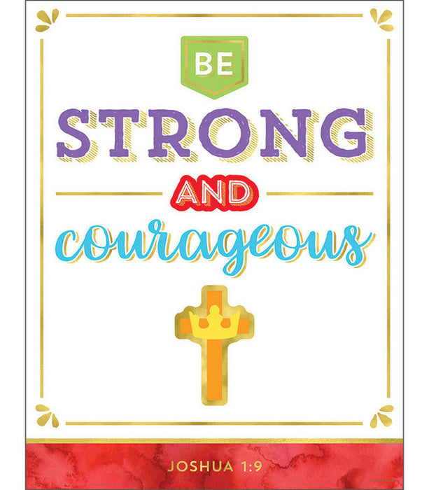 Be Strong and Courageous Chart 17x22 [CD114293]