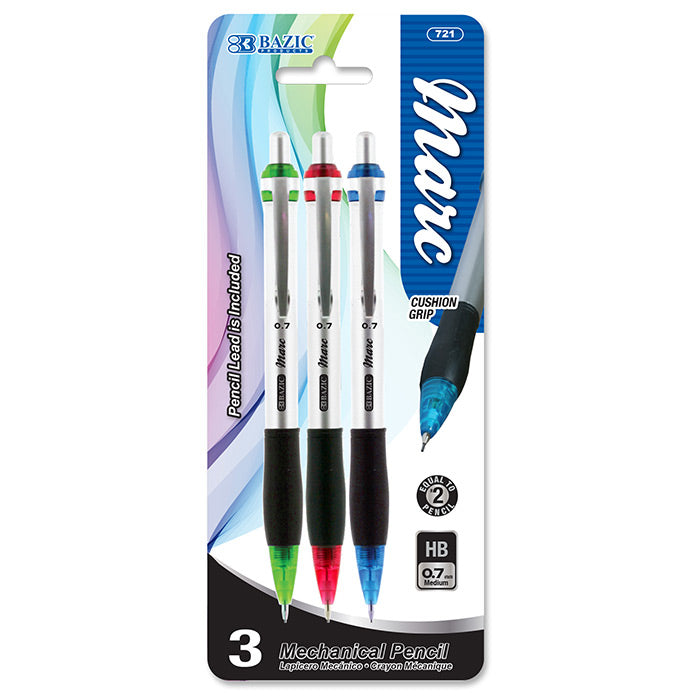 BAZIC Marc 0.7 mm Mechanical Pencil (3/Pack) [721]