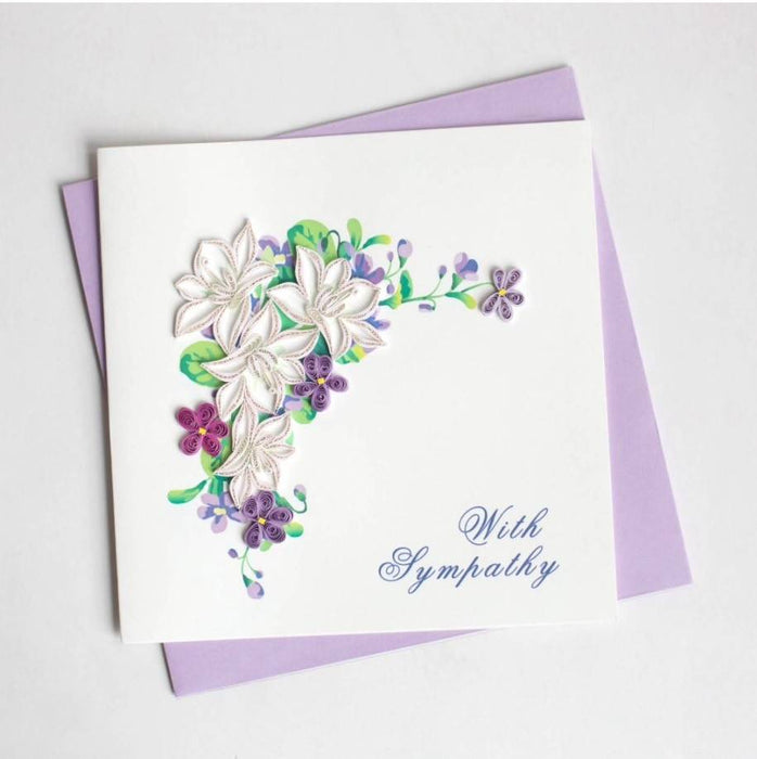 Quilled Flower Sympathy Card [SO700]