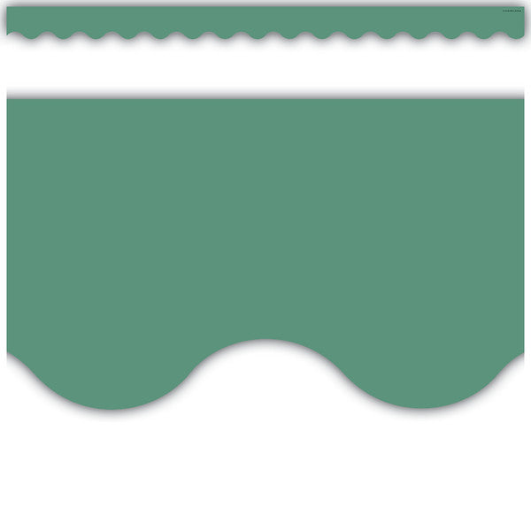 Eucalyptus Green Scalloped Border Trim [TCR8687]