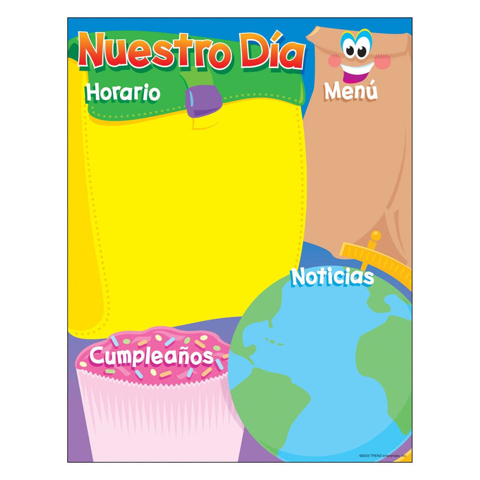 Nuestro Dia Learning Chart 17x22 [T38504]