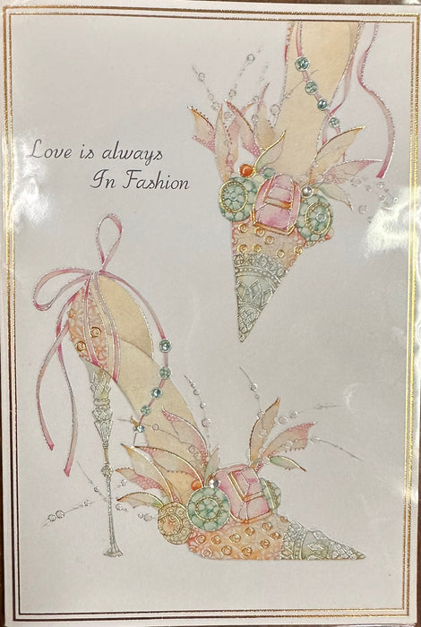 Love is Always in Fashion Wedding Shower Greeting Card [0012.99038]