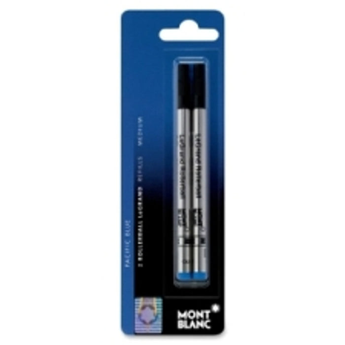 Montblanc Rollerball LeGrand Refills - Pacific Blue Medium 107885 (2 Pack) [107885]