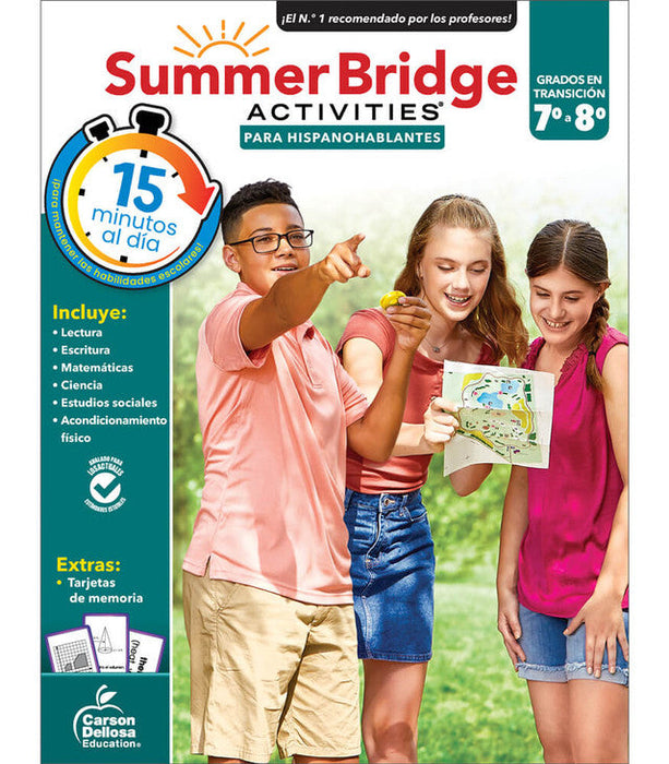 Summer Bridge Activities Spanish 7-8 Workbook Grade 7-8 Paperback [705440]