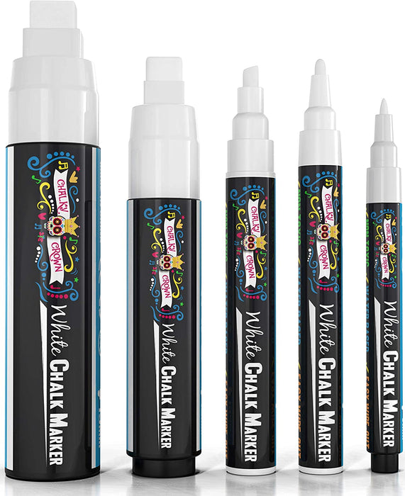 White Chalk Markers (3mm) 5 Pack [X0029GRHO1]