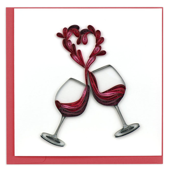 Quilled Toast to Love Greeting Card [LV229]
