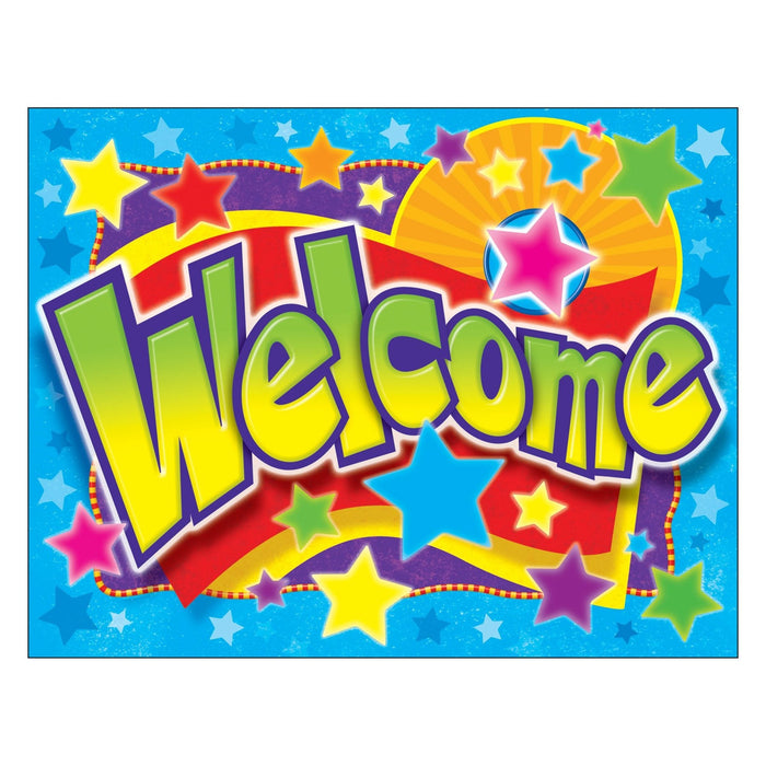 Welcome Stars Learning Chart 17x22 [T38334]